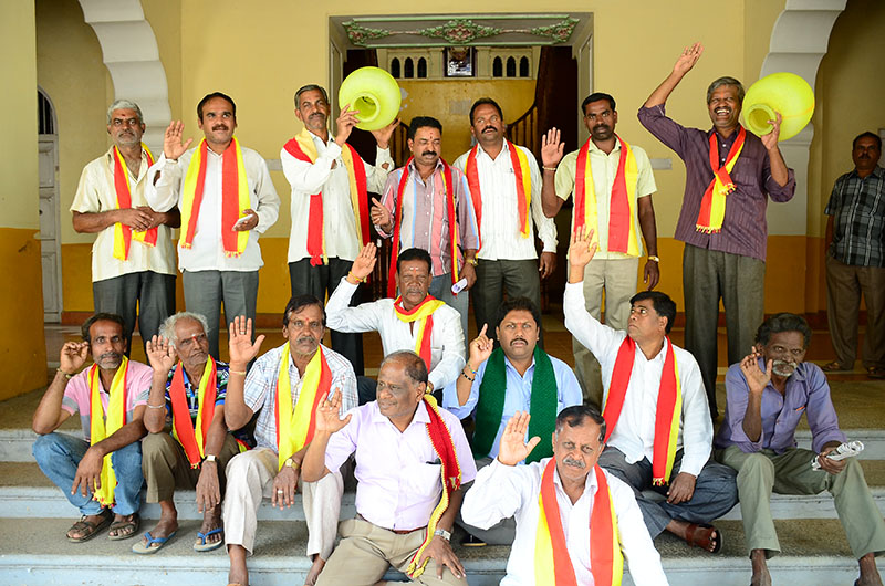 ಮೈಸೂರು: ಮಹಾದಾಯಿ ವಿಚಾರದಲ್ಲಿ ಪ್ರಧಾನಿ ಮೌನ ಖಂಡಿಸಿ ಪ್ರತಿಭಟನೆ